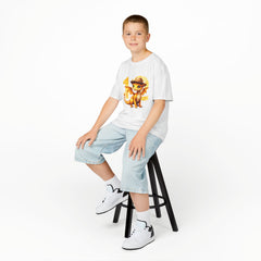 Kids Dragon 12th Birthday T-Shirt — Cute Explorer Dragon Graphic Tee