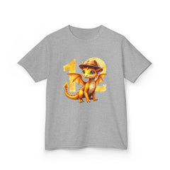 Kids Dragon 12th Birthday T-Shirt — Cute Explorer Dragon Graphic Tee