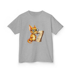 Kids T‑Shirt — Cute Scholarly dragon with Scroll