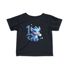 Infant Tee — Blue Baby Dragon 1st Birthday Shirt