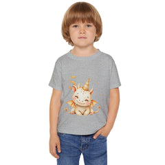 Toddler T-Shirt — Cute Golden Dragon 5th Birthday Tee