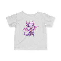 Infant Tee — Cute Purple Baby Dragon Graphic Shirt