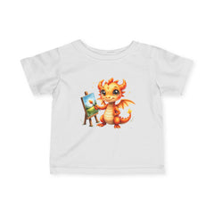 Infant Tee — Cute Baby Dragon Painting Graphic