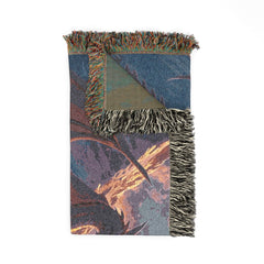 Dragon family of 4, one adult Woven Blanket — Fantasy Dragon Throw