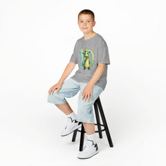 Kids 10th Birthday Dragon T-Shirt – Cute Green Dragon with Number 10