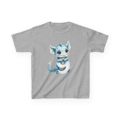Kids Dragon T-Shirt — Cute Blue Baby Dragon Graphic Tee