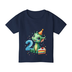 Toddler T-Shirt — Cute Dragon 2nd Birthday Design