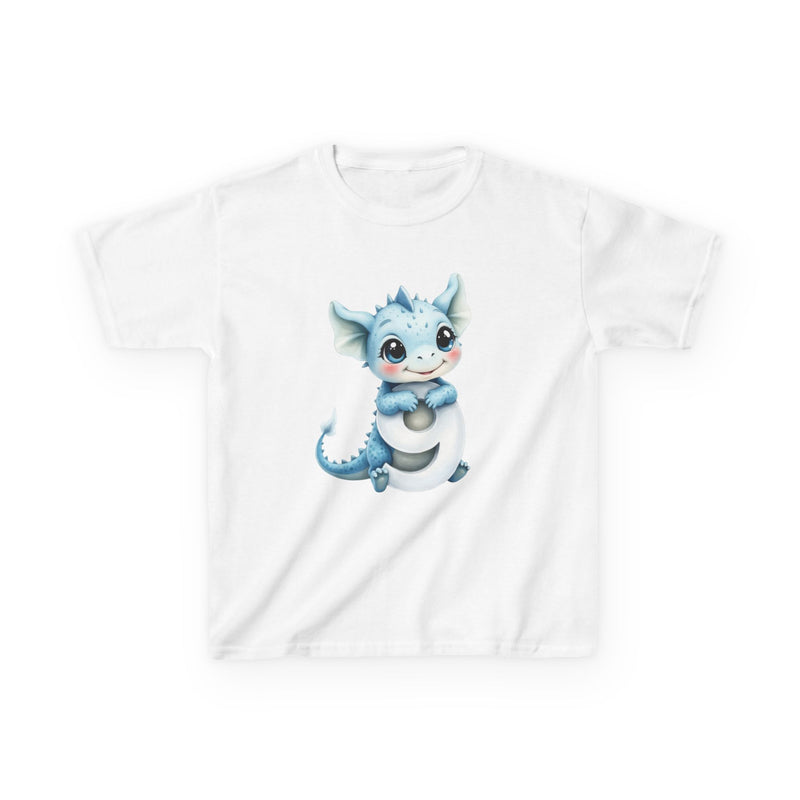 Kids Dragon T-Shirt — Cute Blue Baby Dragon Graphic Tee