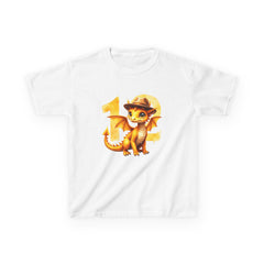 Kids Dragon 12th Birthday T-Shirt — Cute Explorer Dragon Graphic Tee
