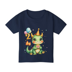 Toddler T-Shirt — Cute Birthday Dragon '2' Party Tee for 2-Year-Olds
