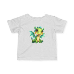 Infant Tee — Cute Green Baby Dragon Graphic Shirt for Newborns & Toddlers