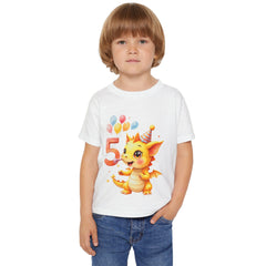 Toddler T-Shirt — Cute Birthday Dragon 5th Birthday Tee