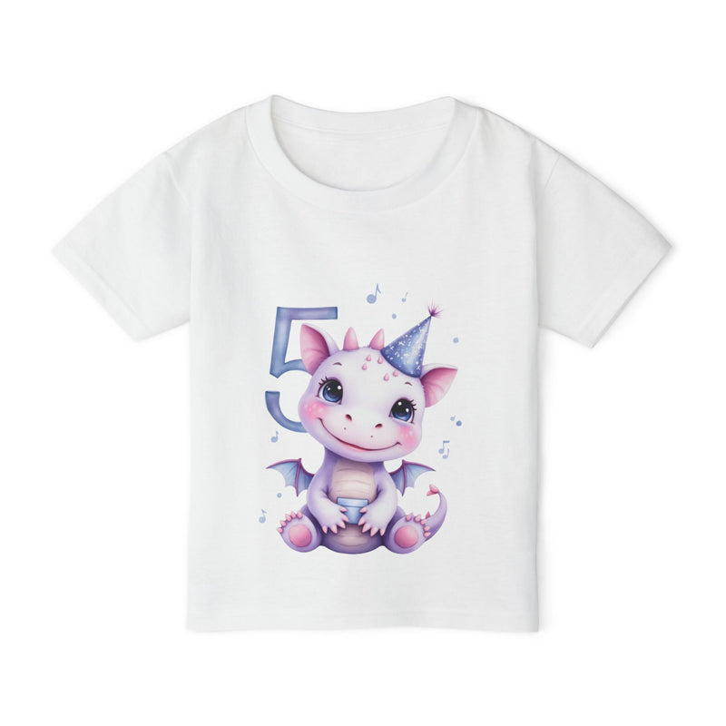 Toddler T‑Shirt — Cute Birthday Dragon 
