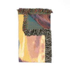 Unicorn Woven Blanket — Mystical Sunset & Twilight Horse Tapestry Throw