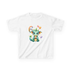 Kids Dragon Birthday T‑Shirt – Cute 6th Birthday Dino/Dragon with Balloons