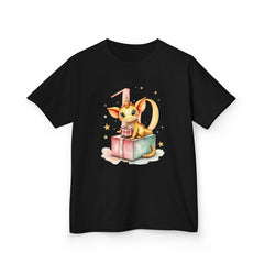 Kids Birthday dragon T-Shirt — Cute dragon on Present Birthday Tee