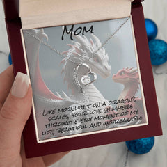 To mom, forever love necklace