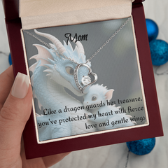 to mom, forever love necklace