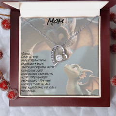 To mom; forever love necklace