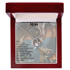 To mom; forever love necklace