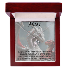 To mom, forever love necklace