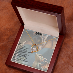 To mom; forever love necklace