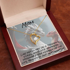 To mom, forever love necklace