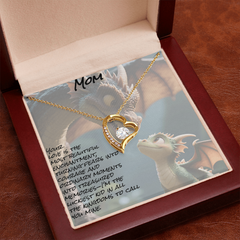 To mom; forever love necklace