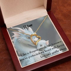to mom, forever love necklace