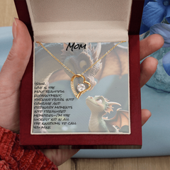 To mom; forever love necklace