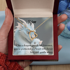 to mom, forever love necklace