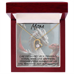 To mom, forever love necklace