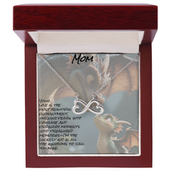 To mom, endless love necklace