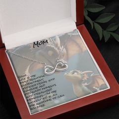 To mom, endless love necklace