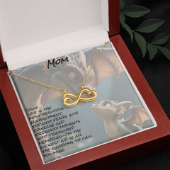 To mom, endless love necklace