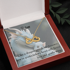 To mom, endless love necklace