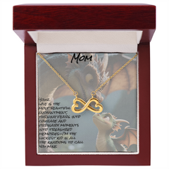 To mom, endless love necklace