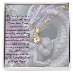To child, alluring beauty necklace