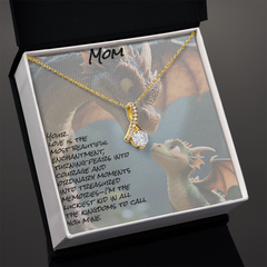 To mom; alluring beauty necklace