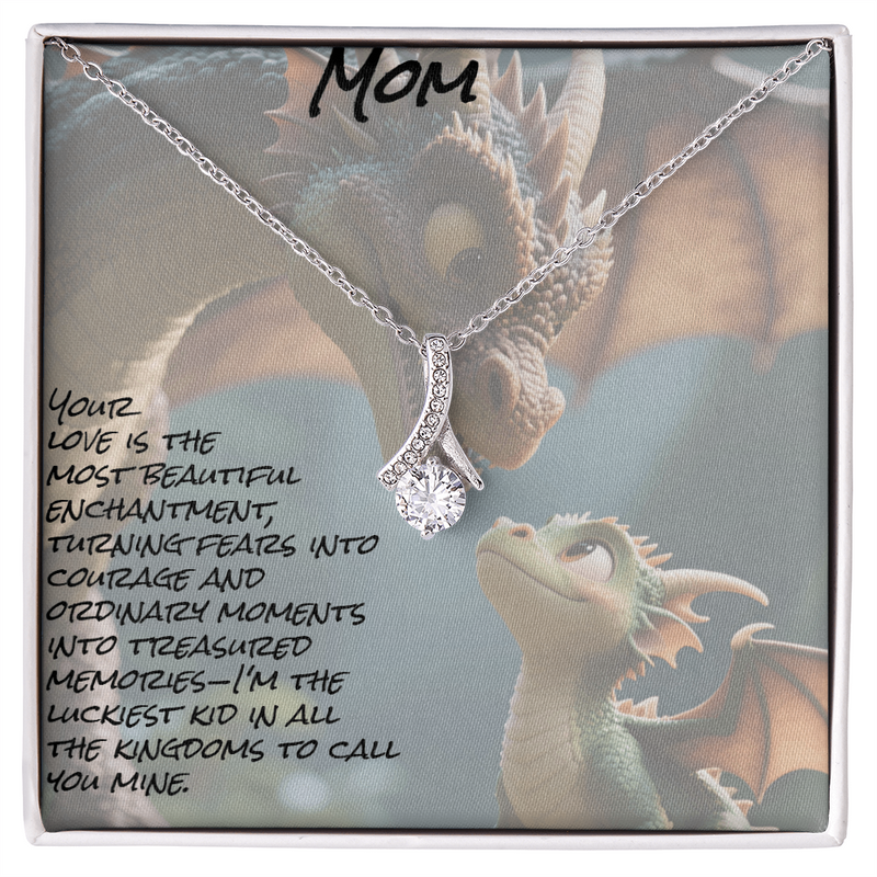 To mom; alluring beauty necklace