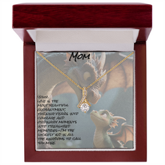 To mom; alluring beauty necklace