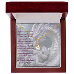 To child, alluring beauty necklace