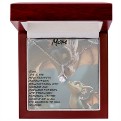To mom; alluring beauty necklace