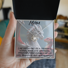 To mom, foerever knot necklace