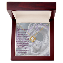 To child, love knot necklae
