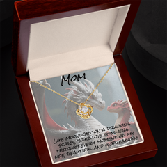 To mom, foerever knot necklace