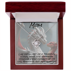To mom, foerever knot necklace