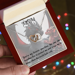 to mom, interlocking heart