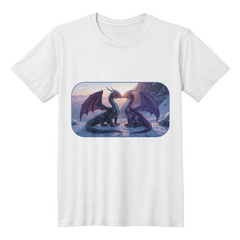 2 dragons on a mountain