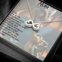 To mom, endless love necklace